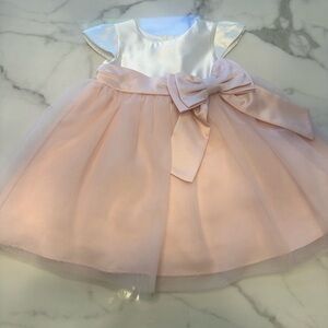 Rare Editions White and Pink Formal Kids Dress